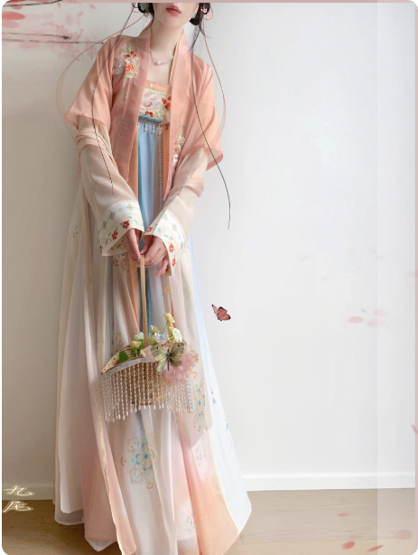 【风吹春山】 Tang style chest length Ruqun suit