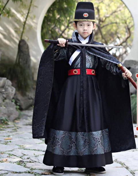 [锦衣卫]Children's Ming Dynasty Hanfu Flying Fish suit set