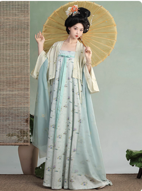 [法门寺]Tang Dynasty Hanfu Ruqun Broken Skirt Chest Strap Dress