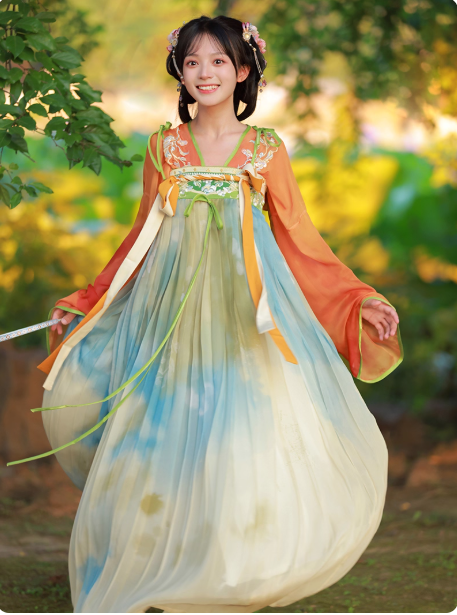 【繁花语】Tang Dynasty Hanfu Ruqun chest length skirt set
