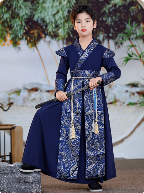 【墨羽】Boys' Hanfu and Children's Ancient Chinese Style Set