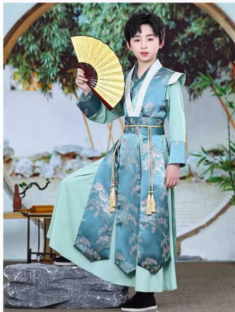 【雪松】Boys' Hanfu and Children's Ancient Chinese Style Set