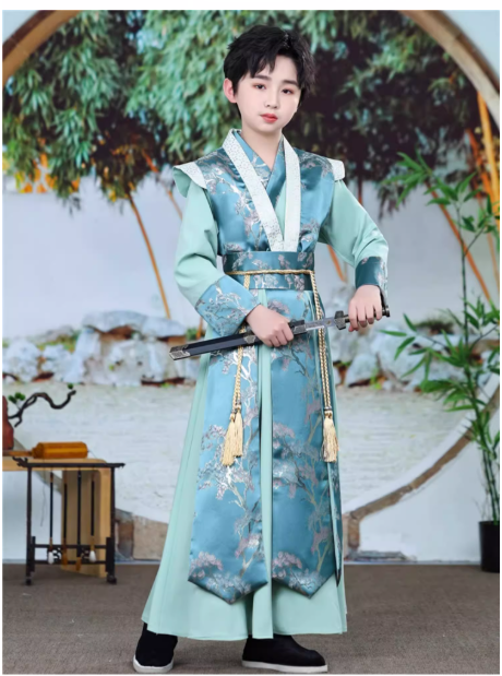 【雪松】Boys' Hanfu and Children's Ancient Chinese Style Set