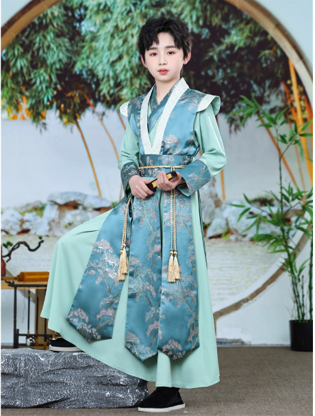 【雪松】Boys' Hanfu and Children's Ancient Chinese Style Set