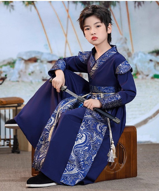 【墨羽】Boys' Hanfu and Children's Ancient Chinese Style Set