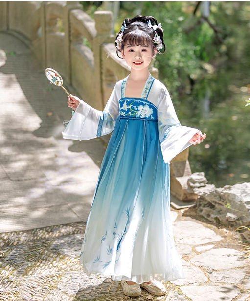 【蓝墨】Children's Hanfu and  Ancient Chinese Style Set
