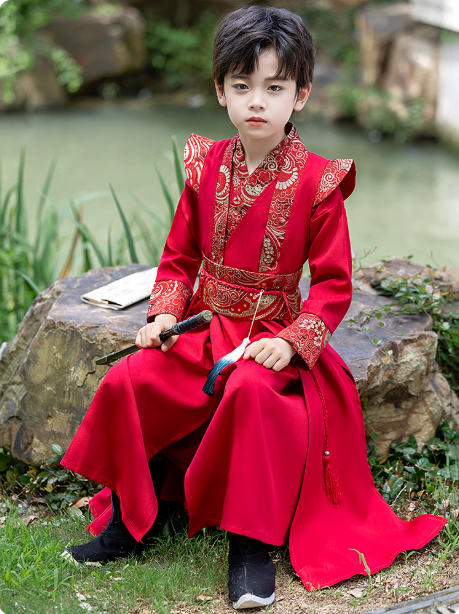 [凌风]Boys' Hanfu Ancient Style Martial Arts