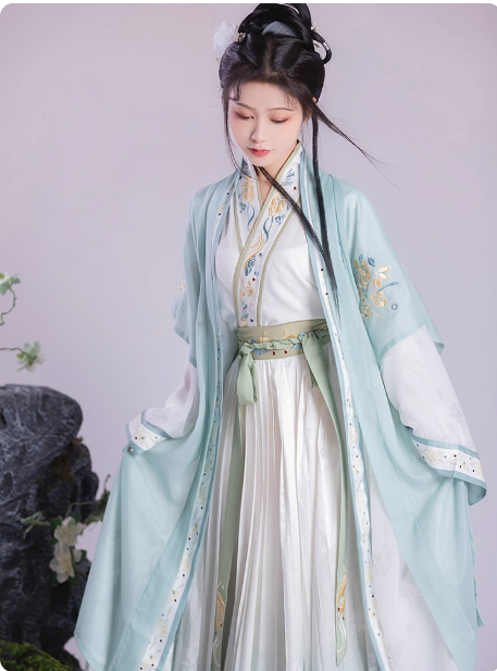 【广寒仙】Song Dynasty Hanfu Aoqun long pleated skirt set