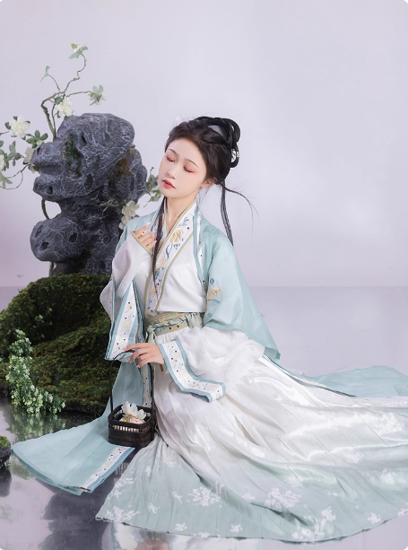 【广寒仙】Song Dynasty Hanfu Aoqun long pleated skirt set
