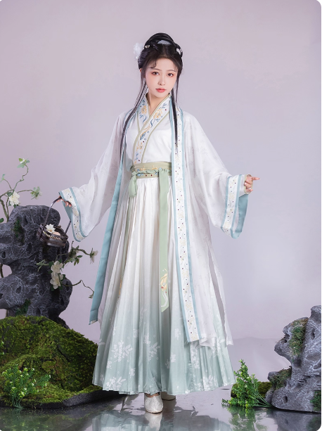 【广寒仙】Song Dynasty Hanfu Aoqun long pleated skirt set