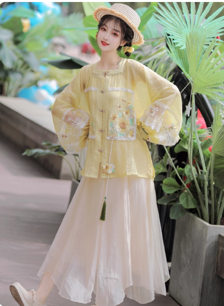 Hanfu Ming Dynasty Chinese Style Dress Retro  Dress