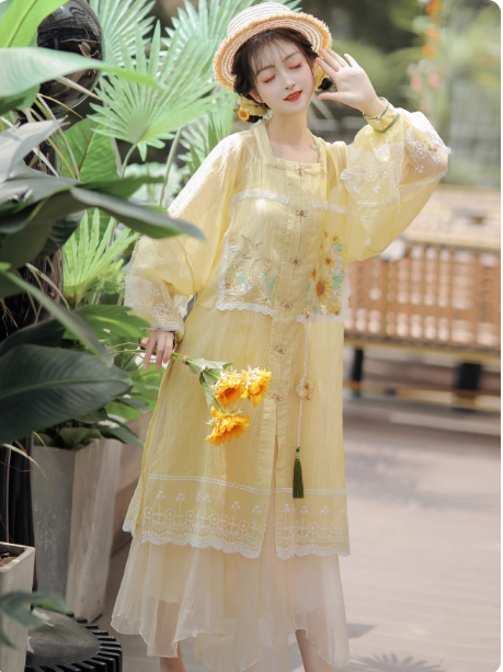 Hanfu Ming Dynasty Chinese Style Dress Retro  Dress