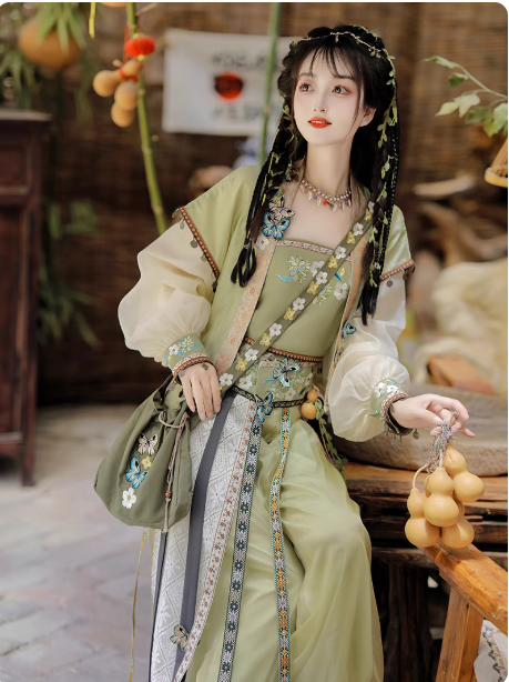 [阿蛮]Song Dynasty New Chinese Hanfu Set