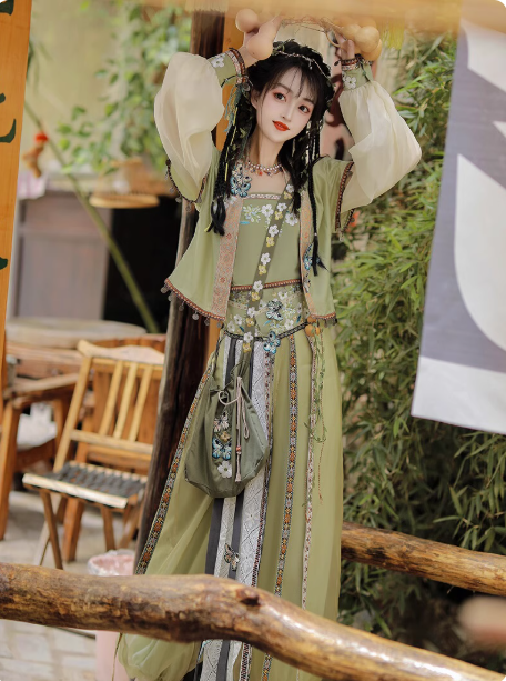 [阿蛮]Song Dynasty New Chinese Hanfu Set