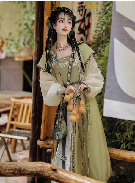 [阿蛮]Song Dynasty New Chinese Hanfu Set