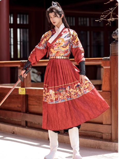 [龙锦]Ming Dynasty Hanfu Jinyiwei Men's and Women's Couple Set