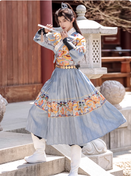 [龙锦]Ming Dynasty Hanfu Jinyiwei Men's and Women's Couple Set