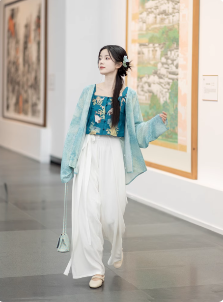【万物有灵】Ming Dynasty Casual Modern Chinese Clothing  Hanfu Dress