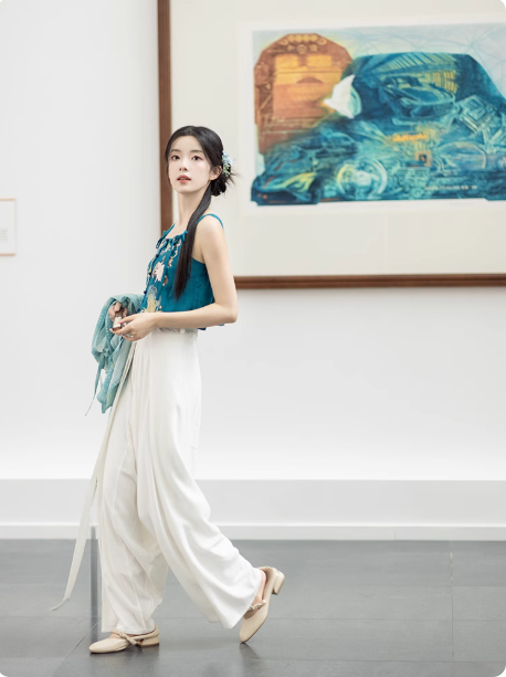 【万物有灵】Ming Dynasty Casual Modern Chinese Clothing  Hanfu Dress