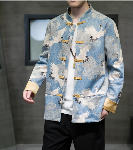 [ 仙鹤】New Chinese style outerwear, Tang style outerwear, Hanfu outerwear