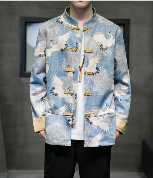 [ 仙鹤】New Chinese style outerwear, Tang style outerwear, Hanfu outerwear