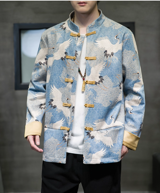 [ 仙鹤】New Chinese style outerwear, Tang style outerwear, Hanfu outerwear