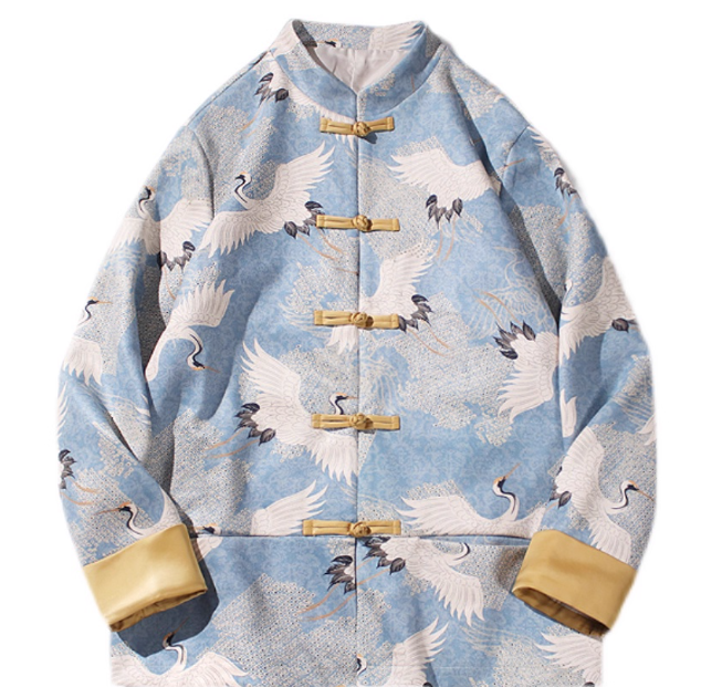 [ 仙鹤】New Chinese style outerwear, Tang style outerwear, Hanfu outerwear