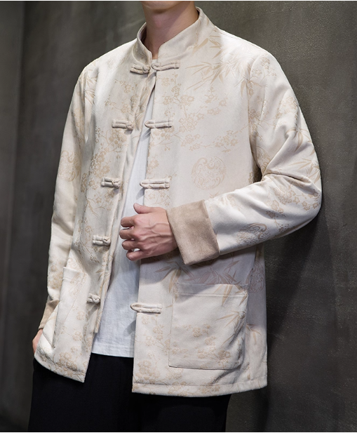 [ 墨竹】New Chinese style top coat Tang Suit Coat