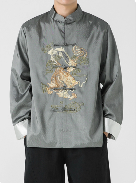 Chinese style embroidery Tang Suit Hanfu plus size jacket