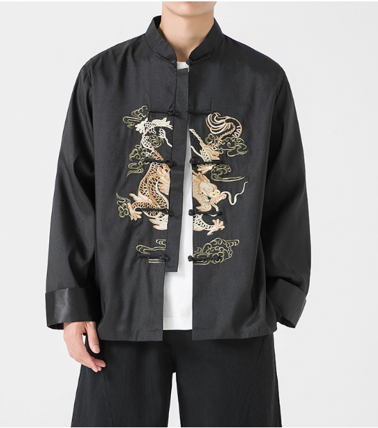 Chinese style embroidery Tang Suit Hanfu plus size jacket