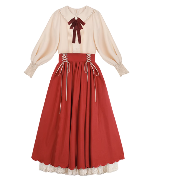 French court style Hanfu dress suit long sleeves
