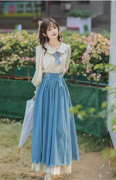 French court style Hanfu dress suit long sleeves