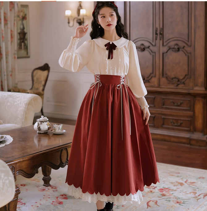 French court style Hanfu dress suit long sleeves