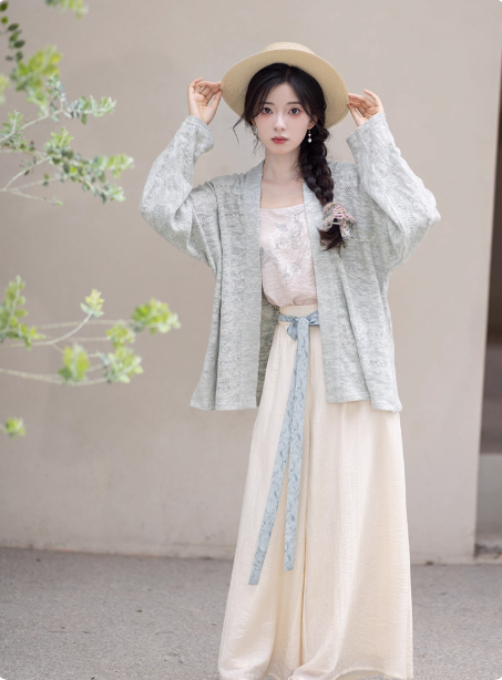 【白露:云豆茶】Song Dynasty New Chinese Hanfu Set