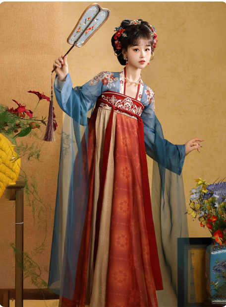 [芳华] Tang style full chest Ruqun dress set