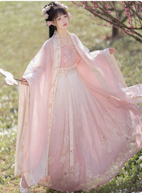 Song style Hanfu waist length Ruqun Chinese style