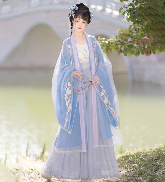 Song style Hanfu waist length Ruqun Chinese style
