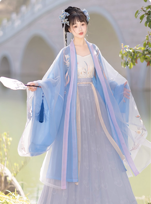 Song style Hanfu waist length Ruqun Chinese style