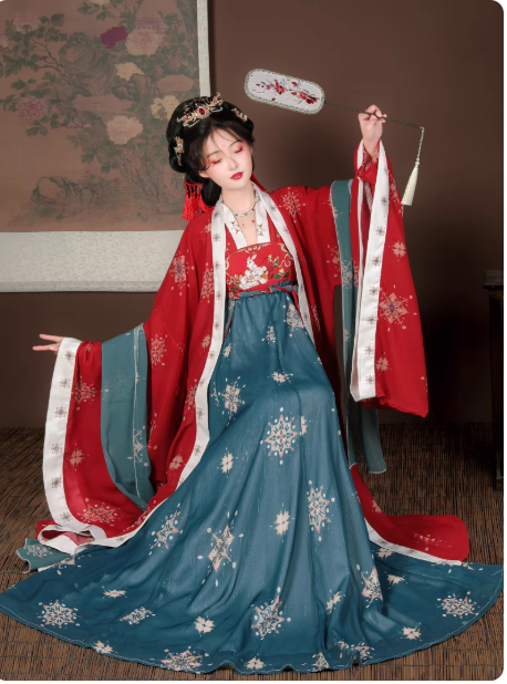 Tang style Hanfu chest length skirt Ruqun set