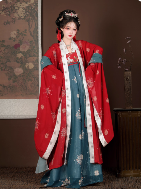 Tang style Hanfu chest length skirt Ruqun set