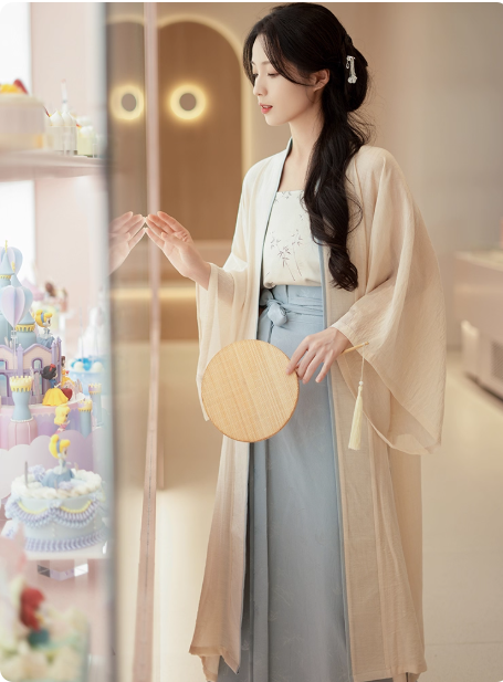 [沁夏]Song Dynasty Hanfu Chinese style Retro Set