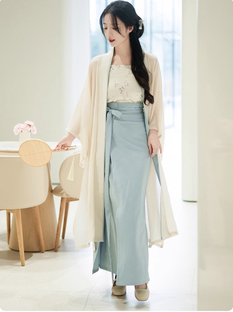 [沁夏]Song Dynasty Hanfu Chinese style Retro Set