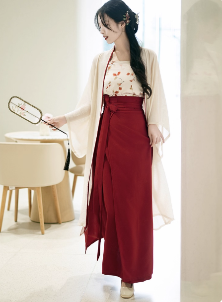 [沁夏]Song Dynasty Hanfu Chinese style Retro Set