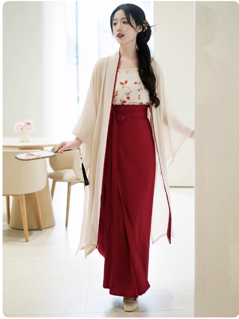 [沁夏]Song Dynasty Hanfu Chinese style Retro Set