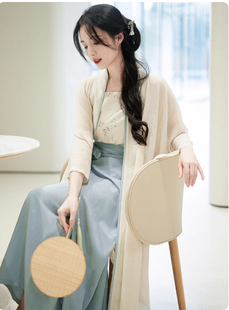 [沁夏]Song Dynasty Hanfu Chinese style Retro Set