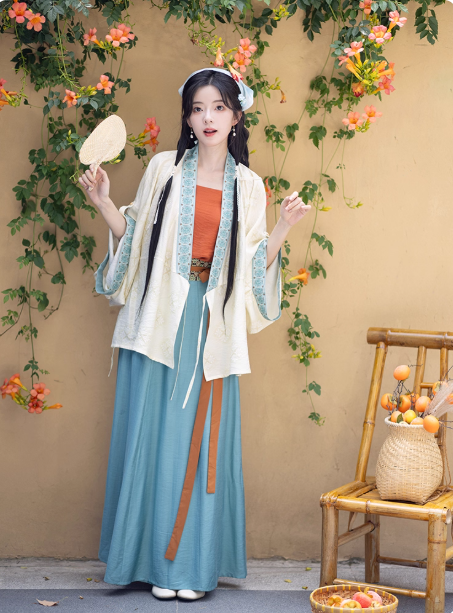 【秋分:晒秋谣】Wei Jin style Hanfu Ruqun set