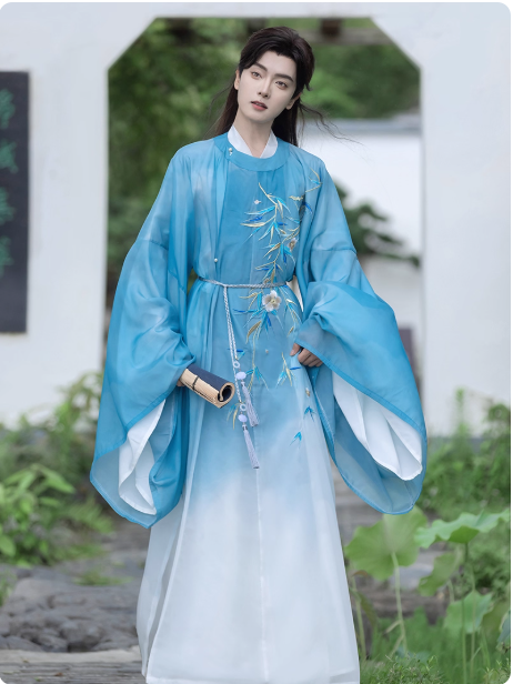 【松风】Tang Dynasty men's Hanfu suit set