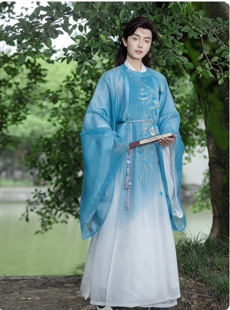 【松风】Tang Dynasty men's Hanfu suit set