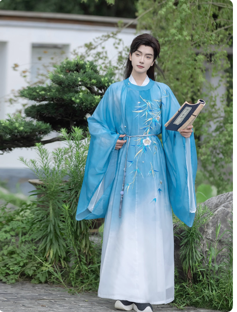 【松风】Tang Dynasty men's Hanfu suit set