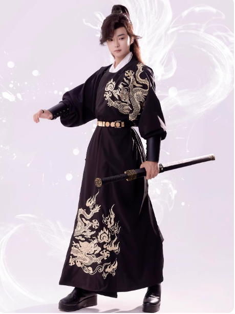 【御龙】Tang style men's Hanfu suit set